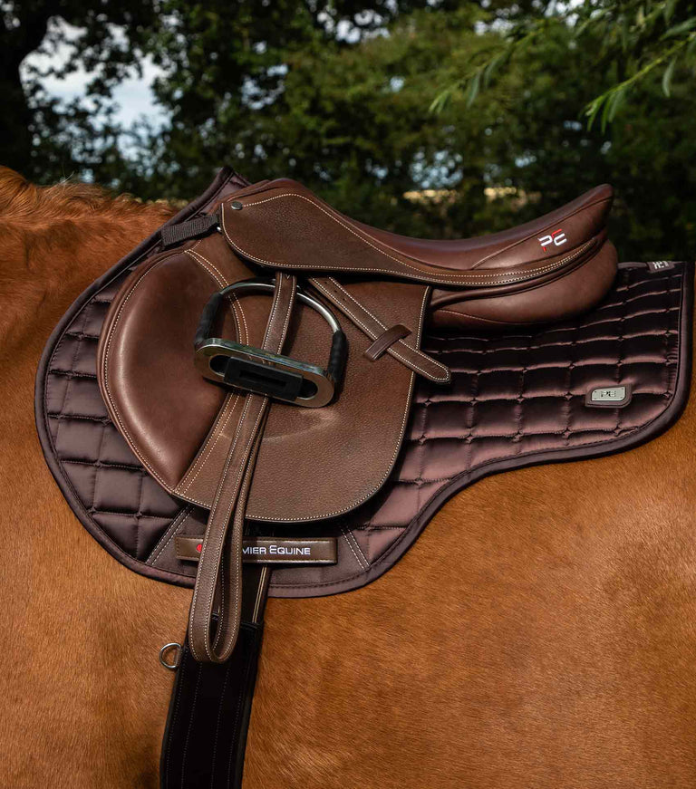Premier Equine Alberta CC Satin GP/Jump Square Saddle Pad Full