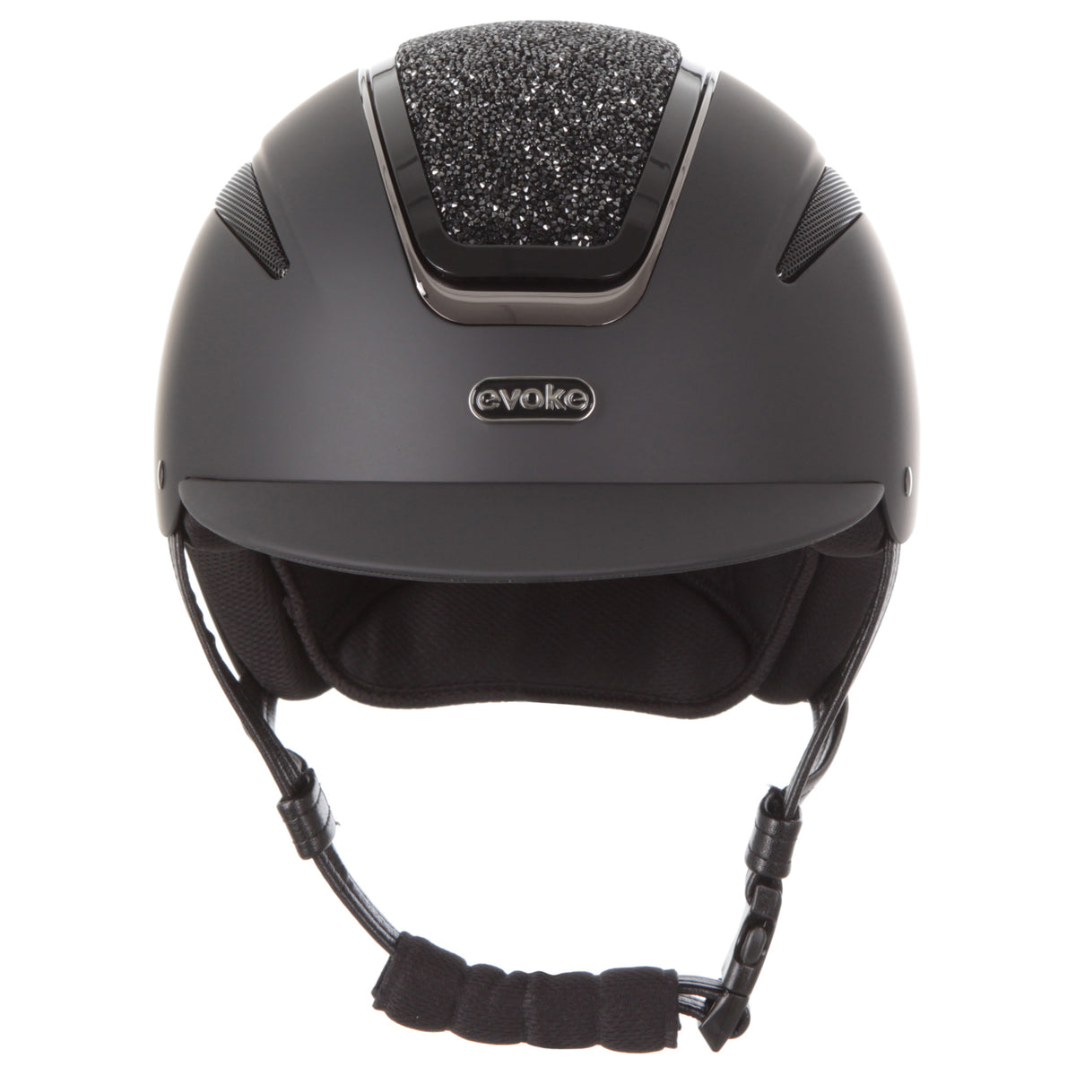 Evoke Callisto Classic Peak Crystal Riding Helmet
