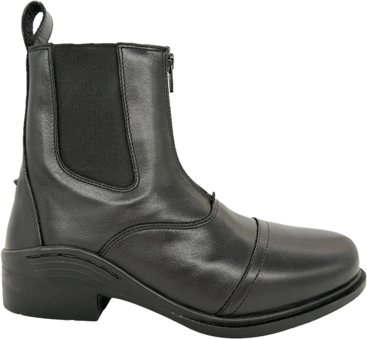Hoof & Woof Dentdale Front Zip Jodhpur Boot Black
