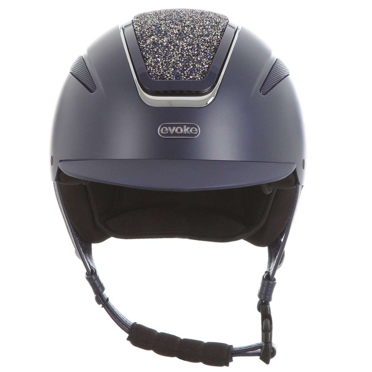 Evoke Callisto Classic Peak Crystal Riding Helmet