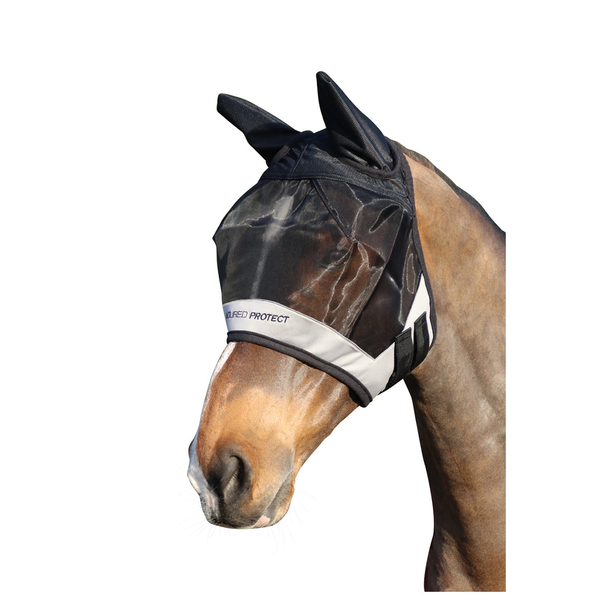 Hy Equestrian Armoured Protect Half Mask with Ears Pony