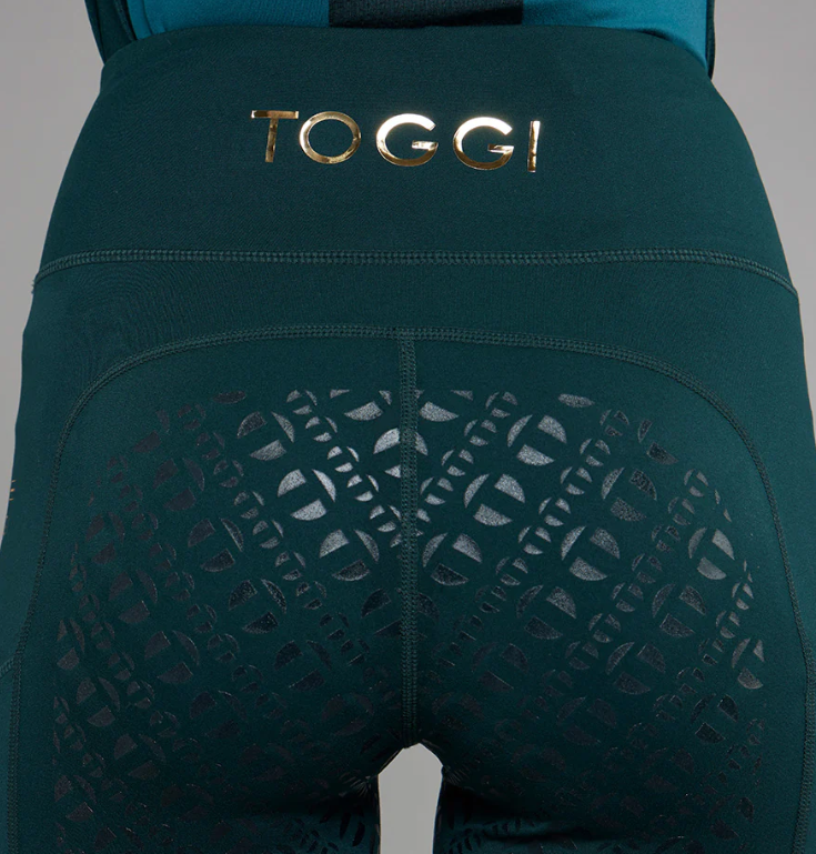 Toggi Sculptor Maret Womens Full Seat Riding Tights Darkest Green