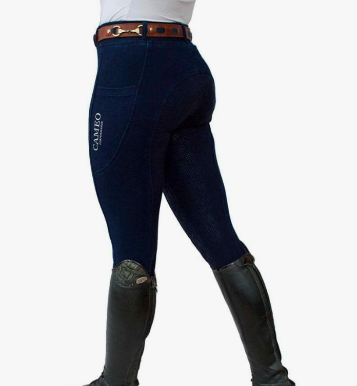 Cameo Water Repellent Denim Riding Tights