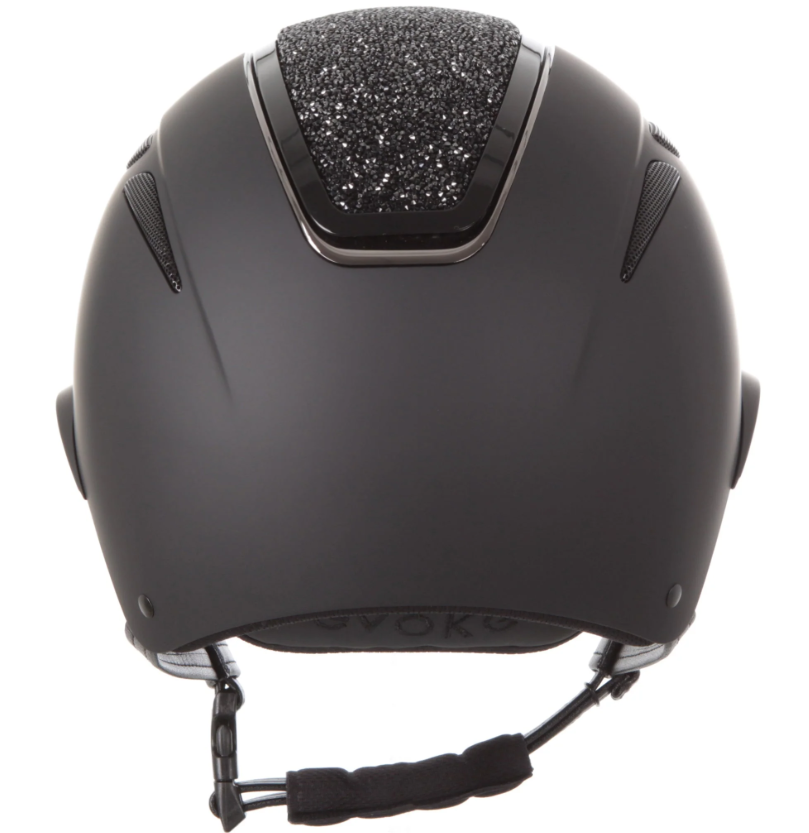 Evoke Callisto Wide Peak Crystal Riding Helmet