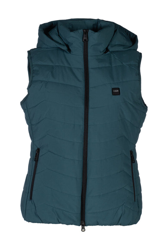 HKM Heated Gilet Vest Petrol