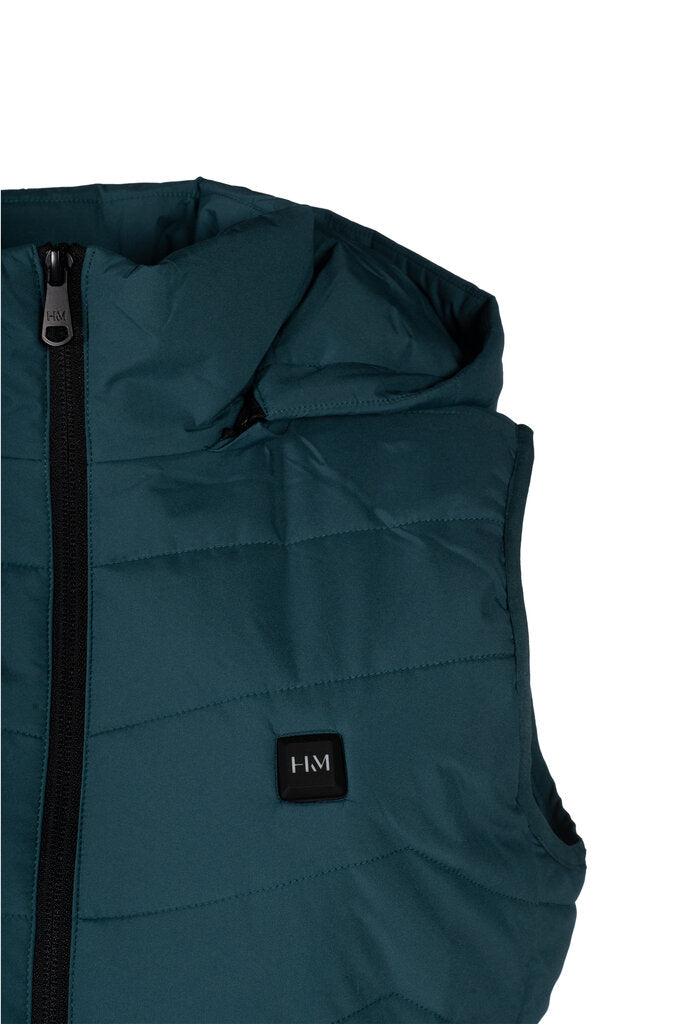 HKM Heated Gilet Vest Petrol