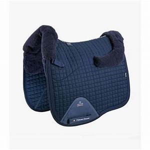 PE Shock Proof Merino Wool Navy Saddle Pad