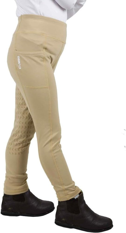 Cameo Junior Riding Tights Beige