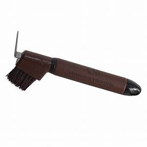 Coldstream Faux Leather Hoof Pick Brown/Black