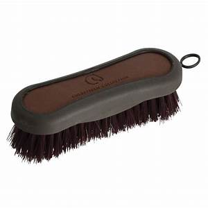 Coldstream Faux Leather Face Brush - Brown/Black