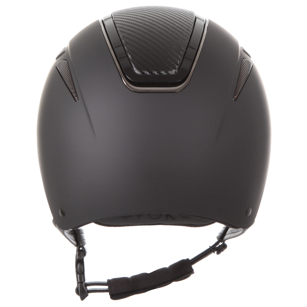 Evoke Callisto Classic Peak Black Carbon Gunmetal Riding Helmet