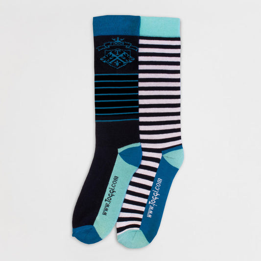 Toggi Eco Crest And Stripe 2 Pack Socks