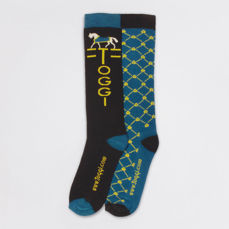 Toggi Eco Horse and Logo 2 Pack Socks