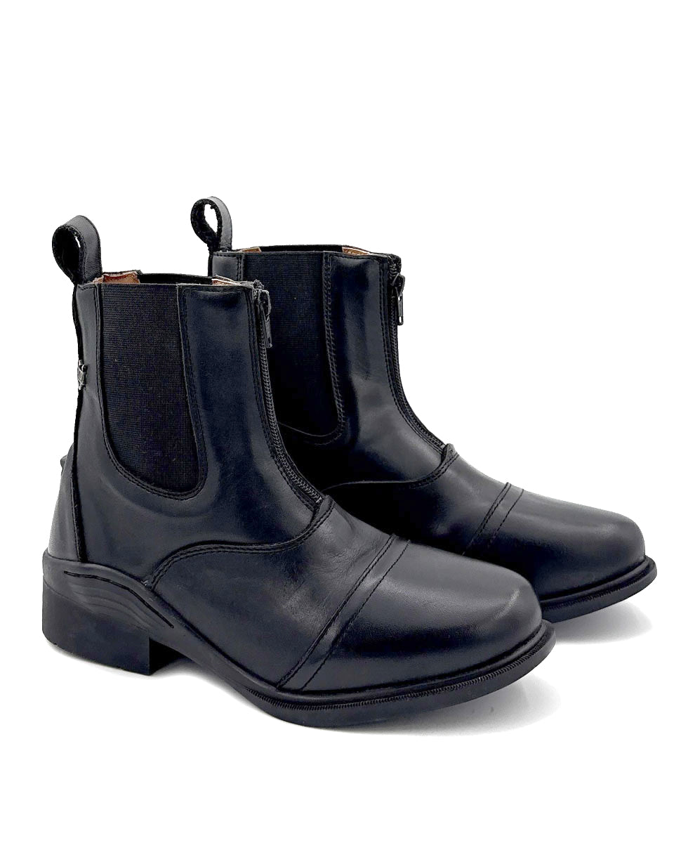 Hoof & Woof Dentdale Front Zip Jodhpur Boot Black