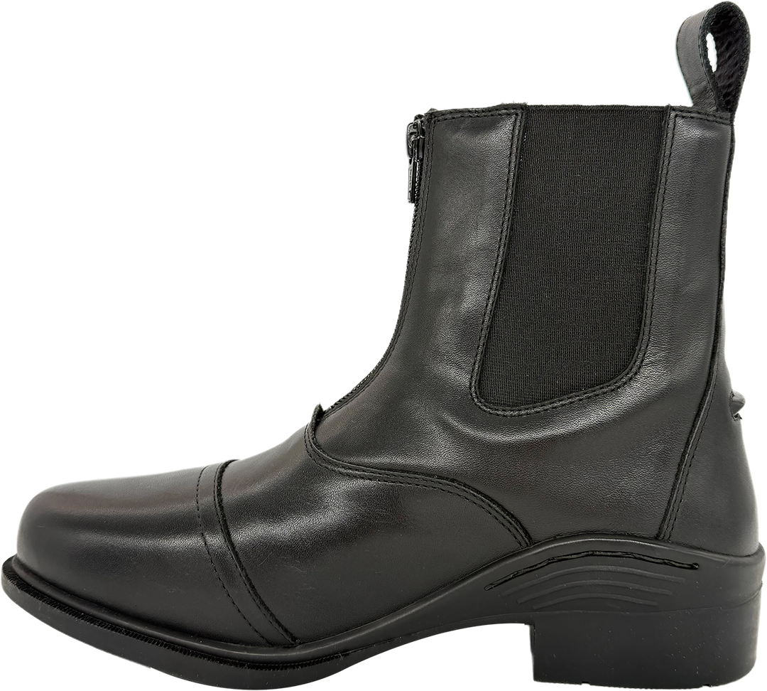 Hoof & Woof Dentdale Front Zip Jodhpur Boot Black