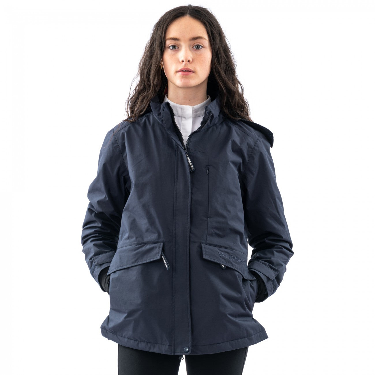 John Whitaker Westerdale Waterproof and Windproof Coat Navy