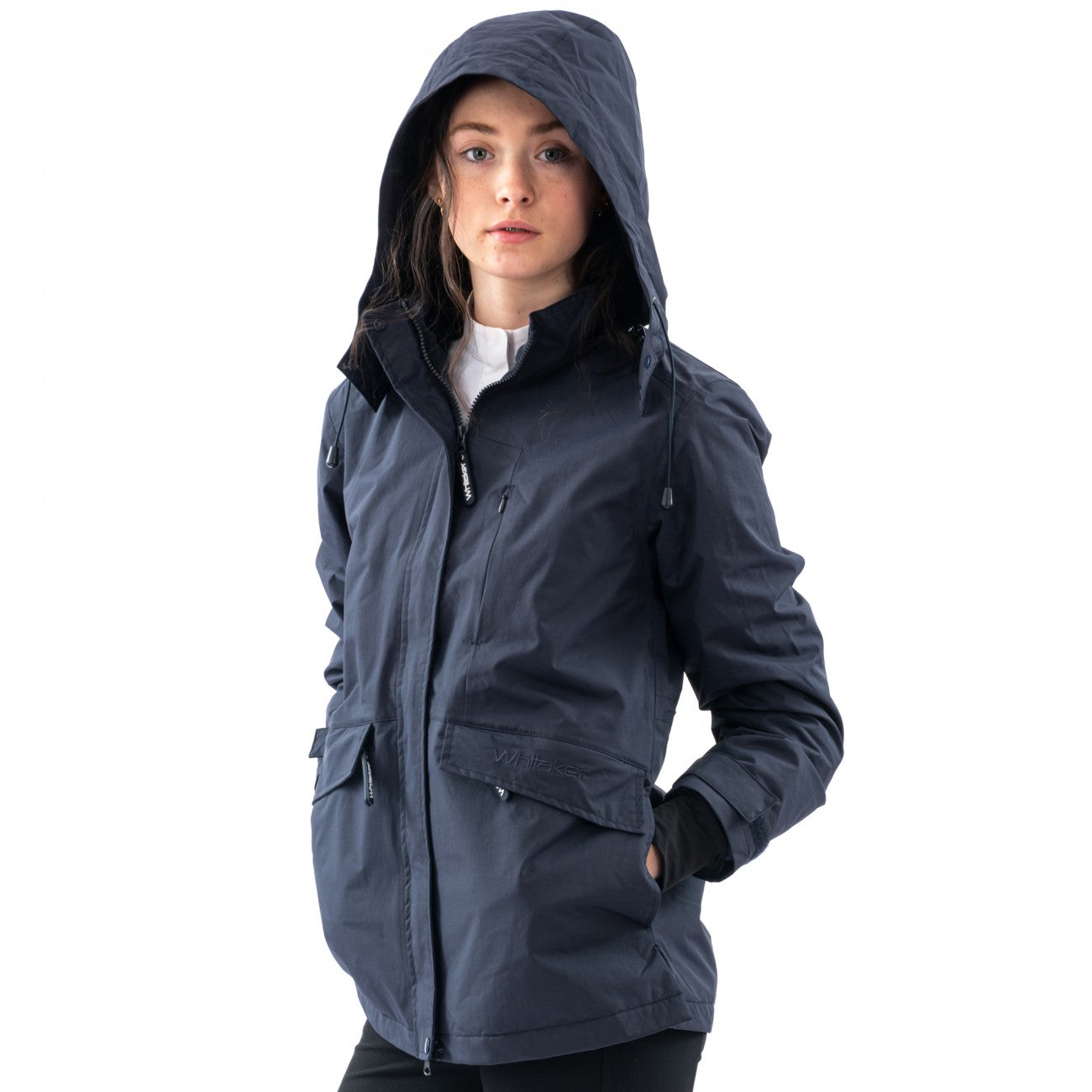 John Whitaker Westerdale Waterproof and Windproof Coat Navy