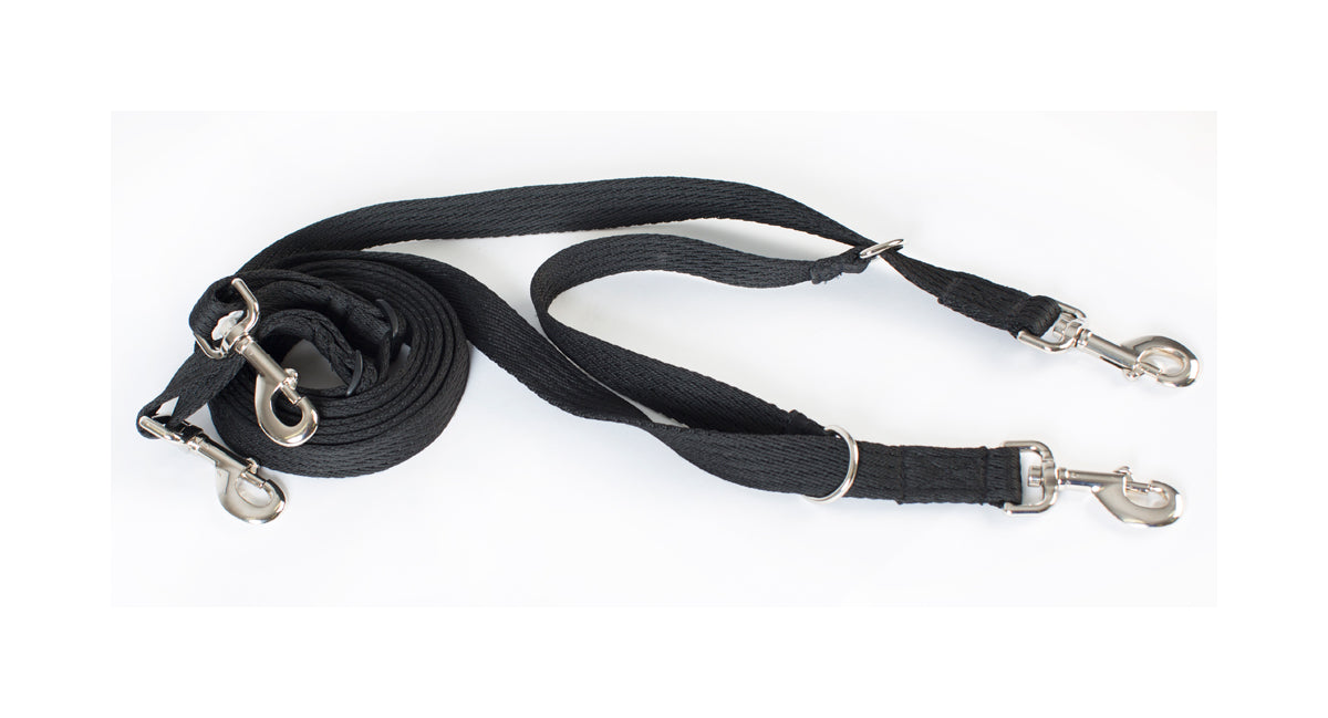 Cameo Equine Grass Reins Black Onesize