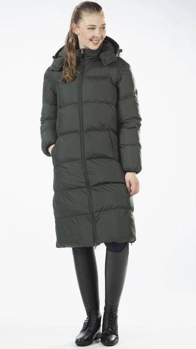 HKM Preston Long Riding Coat Green