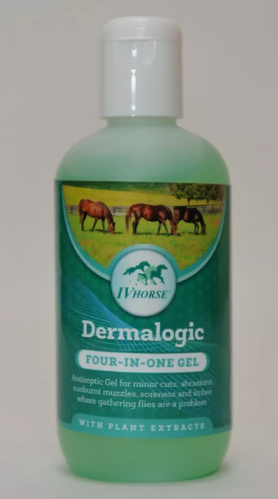 IV Horse Dermologic Four In One Antiseptic Gel with Fly Repllency 250ml