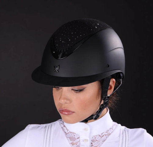 Karben Viola Ellipse Wide Peak Riding Hat Black