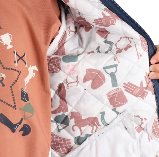 Pony Passion Quilted Jacket by Little Rider