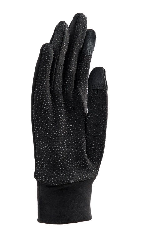 Shires Aubrion Patterson Thermo Riding Gloves Black Adult