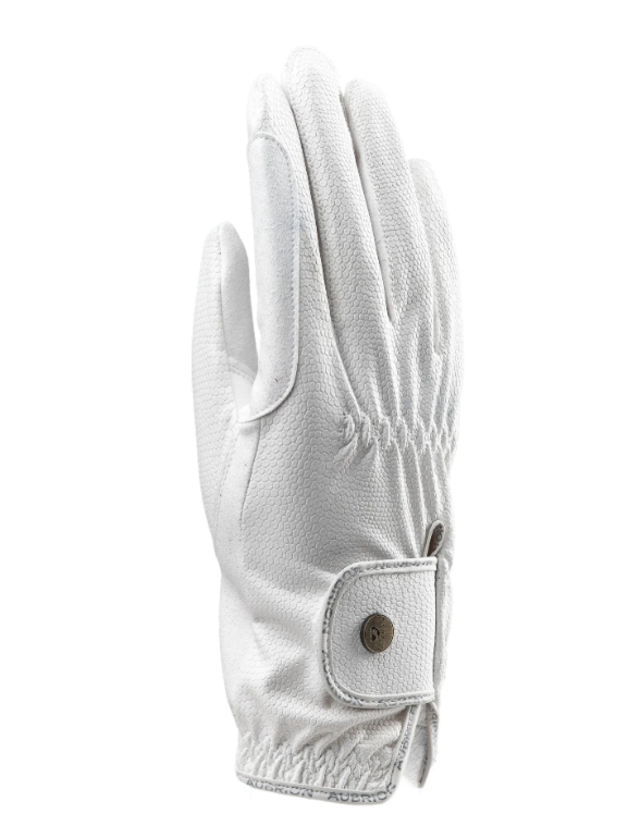 Aubrion Stadium Riding Gloves White