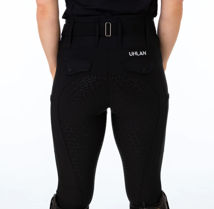 Uhlan Black Full Seat Breggings