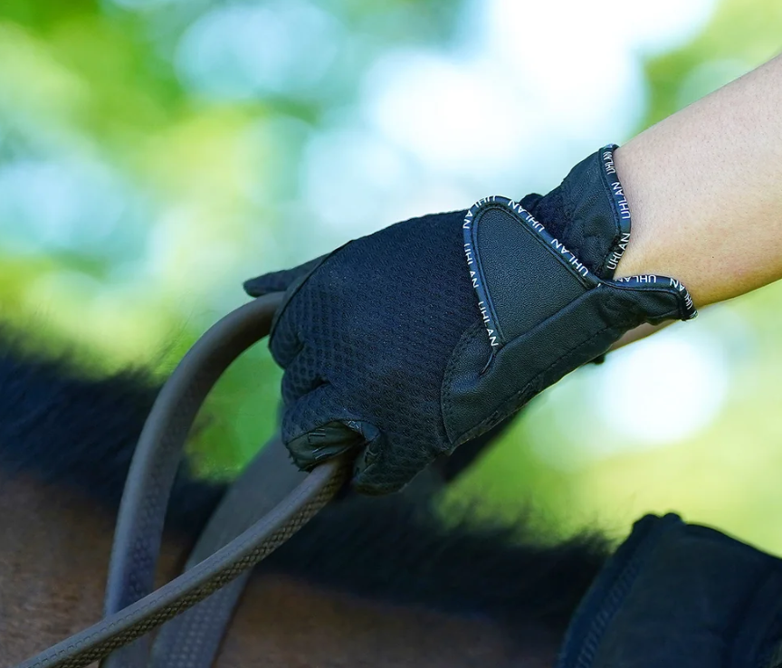 Uhlan Unisex Mesh Grip Horse Riding Gloves