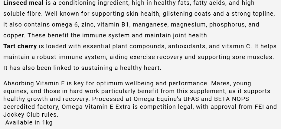 Omega Vitamin 'E' Extra