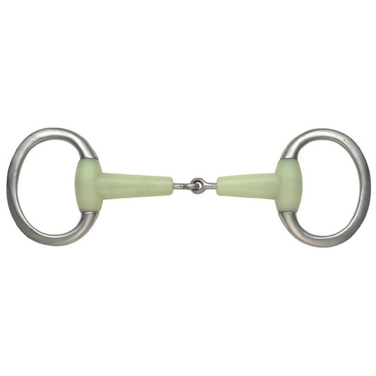 Equikind Jointed Eggbutt Flat Ring Bit