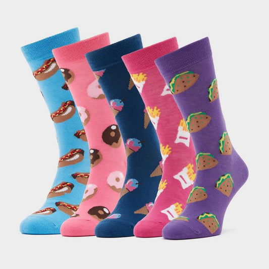 Dare To Wear Novelty Fast Food Socks - 5 Pack