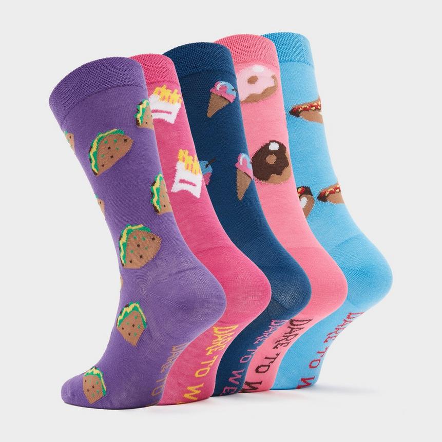 Dare To Wear Novelty Fast Food Socks - 5 Pack